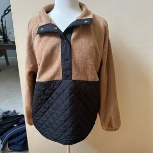 J. Crew Tan Fleece Pullover